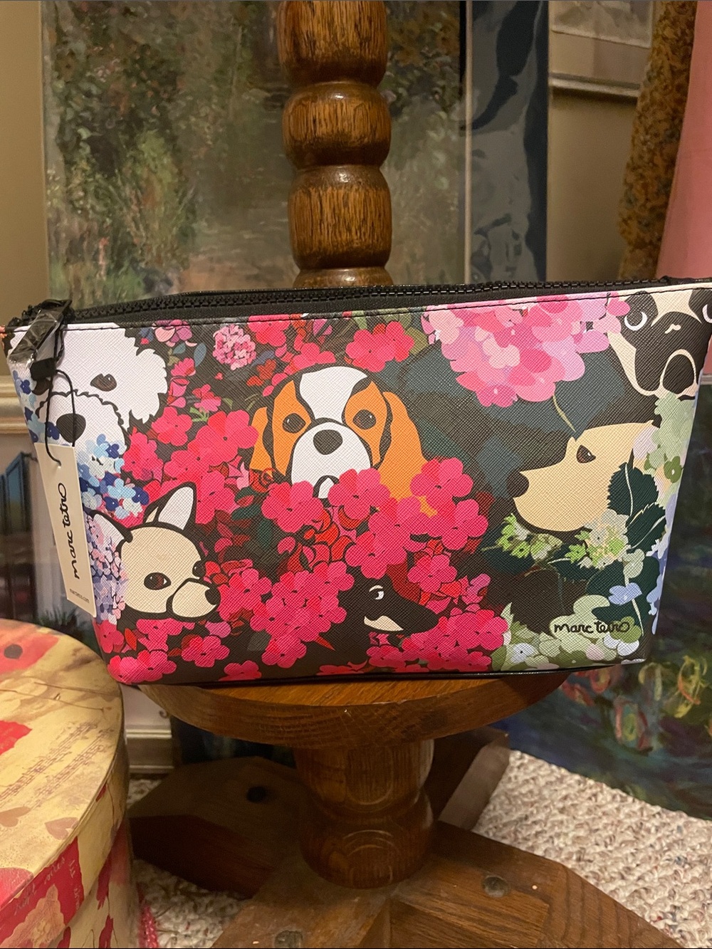 Marc Tetro Doggie Design Cosmetic Bag